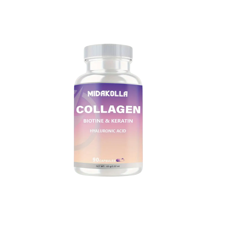 Collagen Pills Peptides Types l, ll, I1l, V & X MCG Biotin Keratin Hyaluronic Acid MSM Vitamin A Vitamin C Vitamin E Folic Acid Zinc Magnesium with Grape Seed Extract, Quercetin (90 Caps)